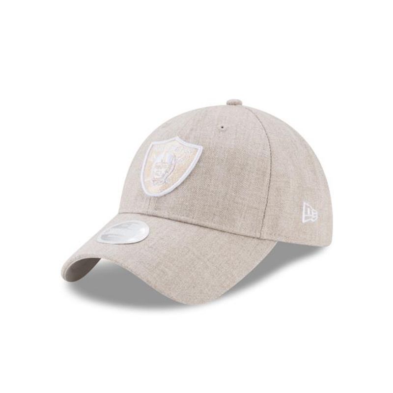 NFL Las Vegas Raiders Womens Preferred Pick 9Twenty Adjustable (UBS2657) - Brown New Era Caps